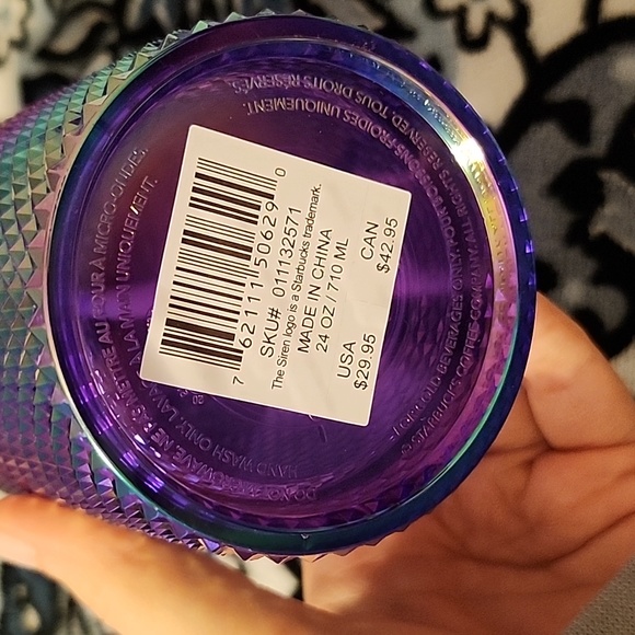 🎉HP🎉 Starbucks Purple Oil Slick Studded Cup - Picture 4 of 4